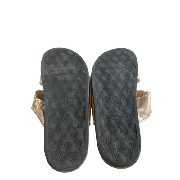 SCHUTZ Ariel Crystal Buckle Slide Sandals - Picture 8 of 9